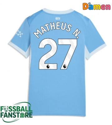 Manchester City Matheus Nunes #27 Replik Heimtrikot Damen 2026-27 Kurzarm